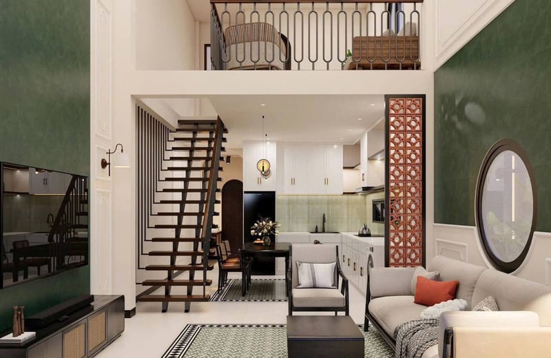 Miete eines modernen Hauses mit 2 Schlafzimmern im Stadtteil My An, Da Nang, Vietnam